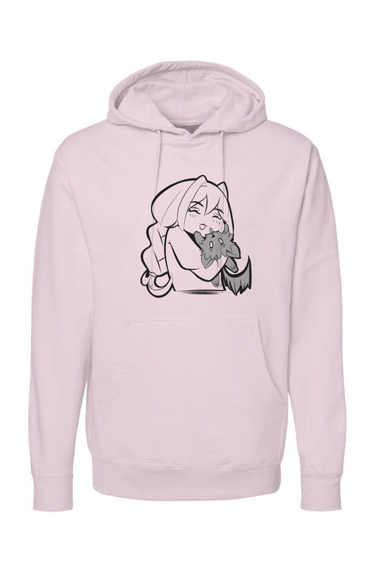 independent pullover hoody transparent black