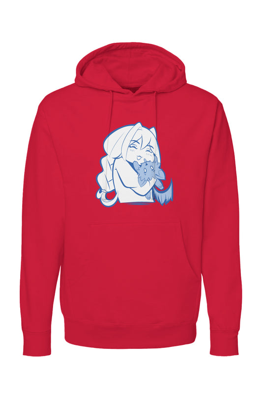 independent pullover hoody filled with blue
