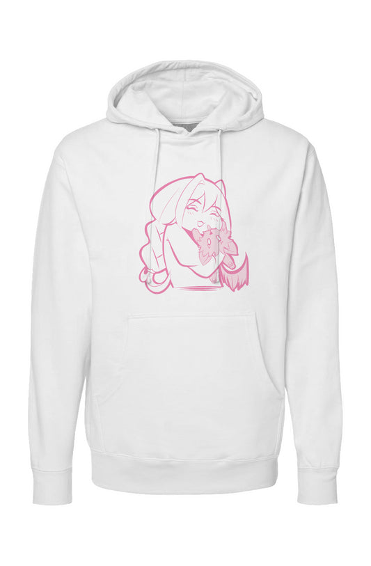 SNUGGLING FENWAY WHITE HOODIE