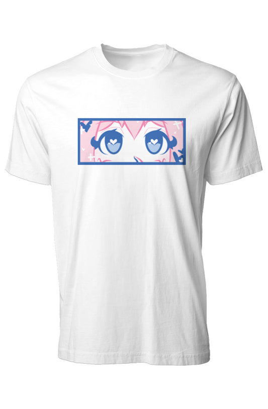 HEART EYES WHITE TEE
