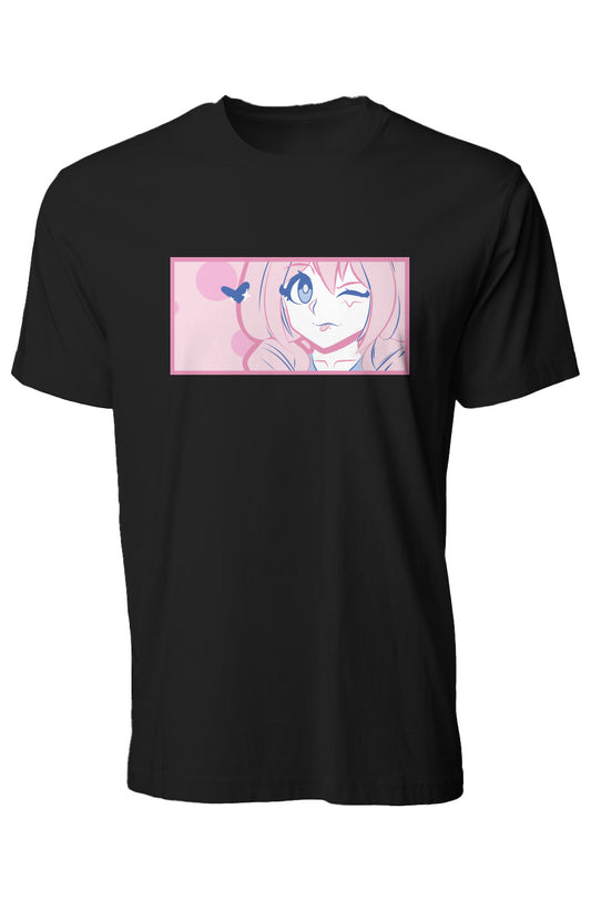 Premium Pigment Black Dye T-Shirt Pink Border 2